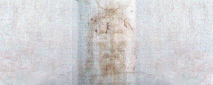 Shroud of Turin "Folded in Four" as seen in Mandylion