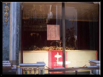 Shroud of Turin, under the golden cloth