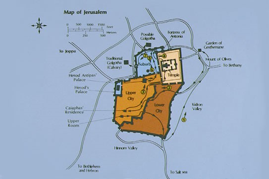 Map of Jerusalem